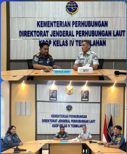Kepala Kantor KSOP Kelas IV Tembilahan Lakukan Koordinasi dengan Jasa Raharja