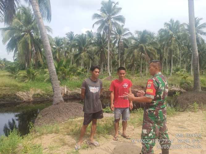 Babinsa Langkah Cepat Antisipasi Karhutlah