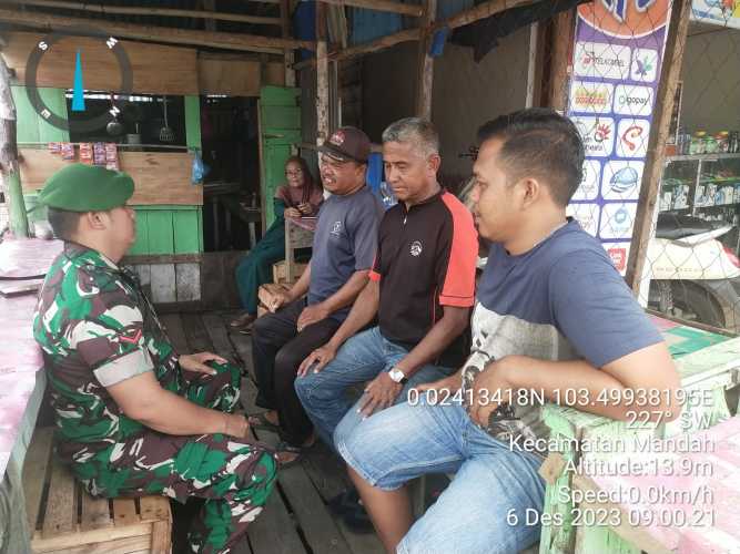 Babinsa Bente Berikan Hakekat Menjaga Sopan Santun