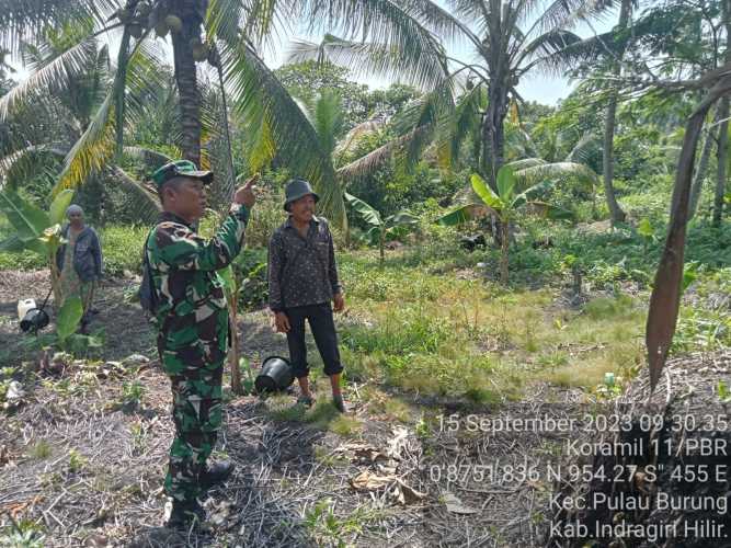 Sertu Wisnu Hartono Mensiasati Tersampaikannya Sosislalisasi Pencegahan Karhutlah