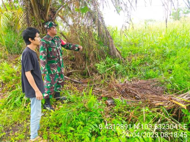 Serda Ahmad Feri Pantau Lahan Warga Pacca Lebaran