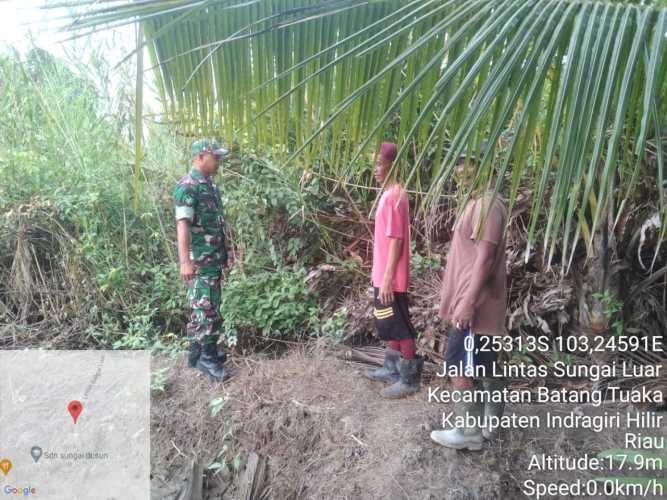 Serda Syafrijon Menjajaki Daerah Rawan Karlahut di  Lahan Masyarakat