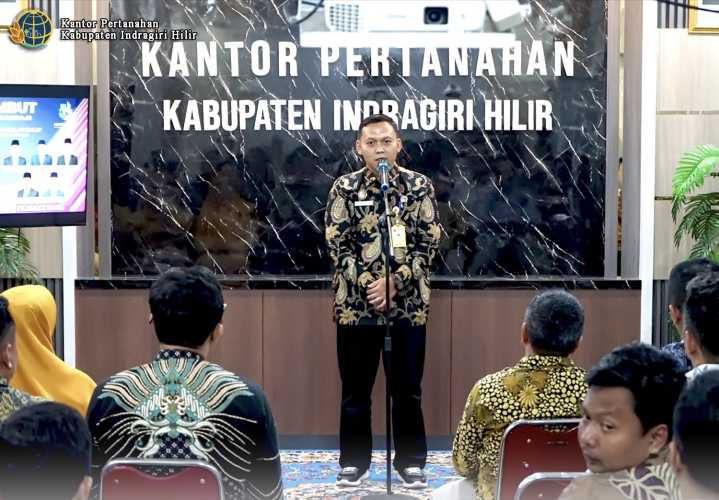 Kepala Kantor Pertanahan Indragiri Hilir Gelar Acara Lepas Sambut Pejabat Pengawas dan Staf