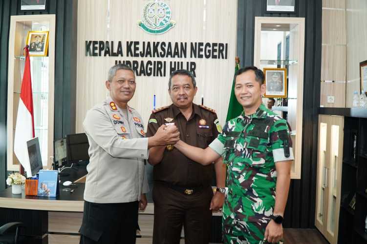 Soliditas TNI, Polri, dan Kejaksaan Inhil Kian Erat, Siap Jaga Keamanan dan Ketertiban