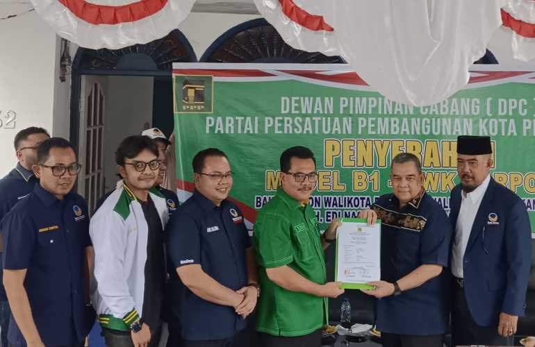 Nasdem Serahkan B1 KWK untuk Pasangan BERANI, Edi Natar-Desrayani Bibra Maju Pilwako Pekanbaru