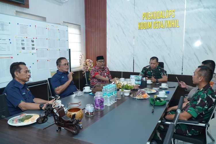 Kodim 0314/Inhil Fasilitasi Dialog Masyarakat dengan Agrinas dalam Pengelolaan Sawit