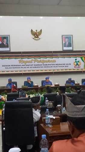 DPRD Inhil Gelar Rapat Paripurna Milad Ke-60 Tahun 2025