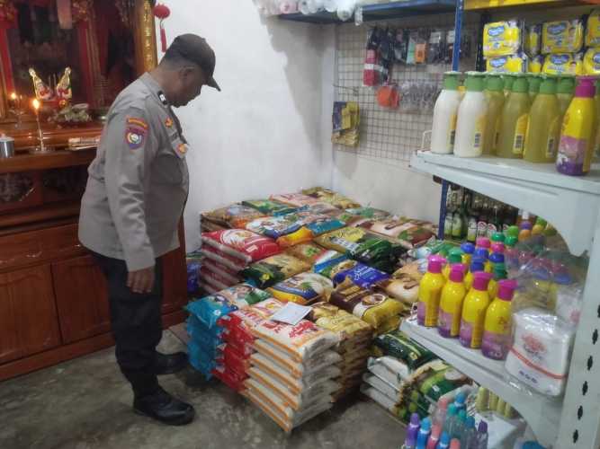 Kapolsek Pulau Burung Koordinasikan Pengawasan Sembako, Harga Masih Stabil