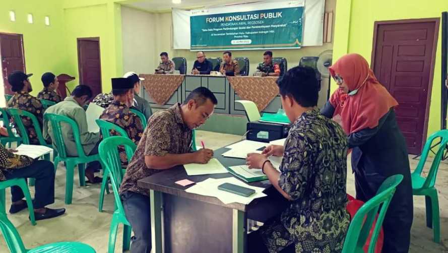 Pemdes Pulau Palas dan BPS Inhil Gelar Forum Konsultasi Publik