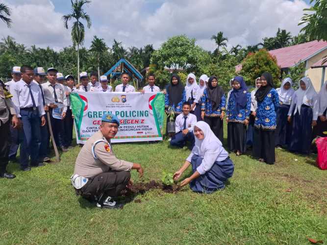 Dengan Workshop Green Policing, Polsek Pelangiran Menumbuhkan cinta lingkungan sejak dini