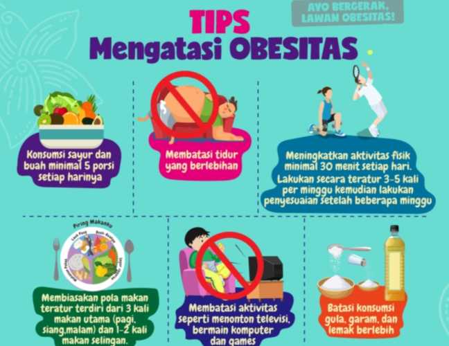 Dinkes Inhil Kasih Tips Cegah Obesitas Pada Anak