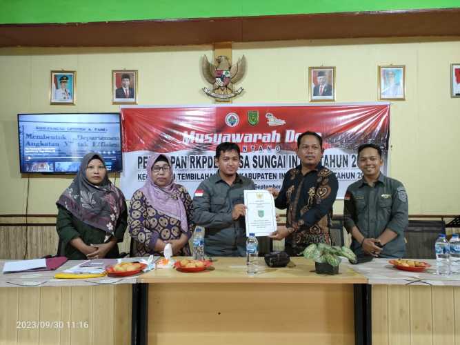 Sungai Intan Gelar Musdes Penetapan RKPDes Tahun 2024