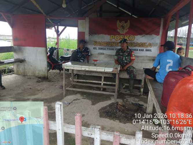 Babinsa Koramil 12/Batang Tuaka Dorong Orang Tua Awasi Aktivitas Anak di Luar Jam Sekolah