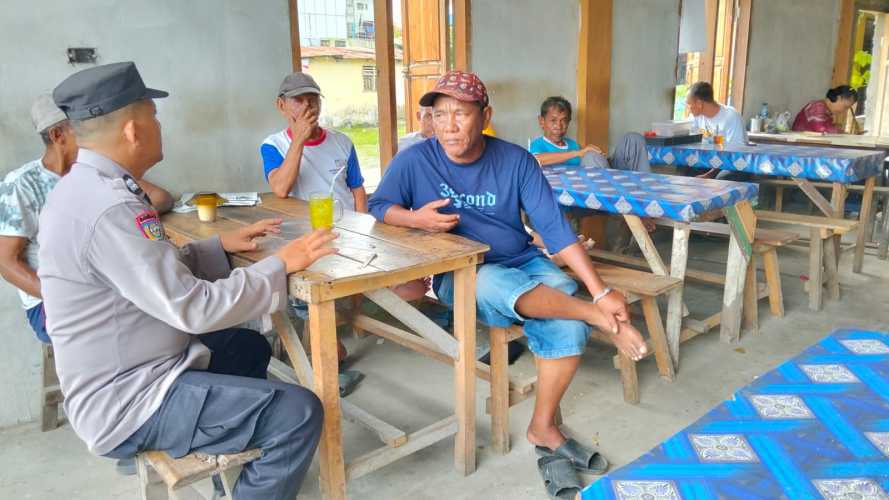 Personil Polsek Medang Deras Laksanakan Cooling System untuk Meningkatkan Kerjasama dengan Masyarakat
