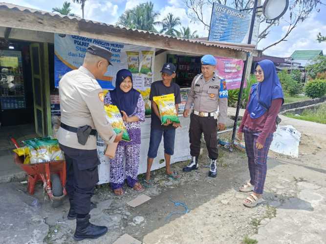 Polsek Enok dukung Program Pangan Murah dan Ketahan Pangan