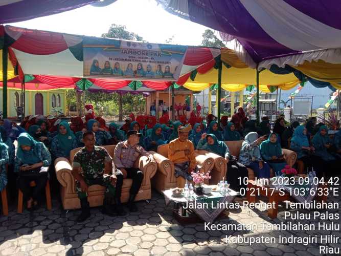 Danpos Koramil 01/Tembilahan Mengikuti  Jambore PKK Tembilahan Hulu