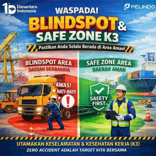 Waspada Blindspot dan Safe Zone K3  Pelindo Regional 1 Tembilahan Tegaskan Komitmen Zero Accident