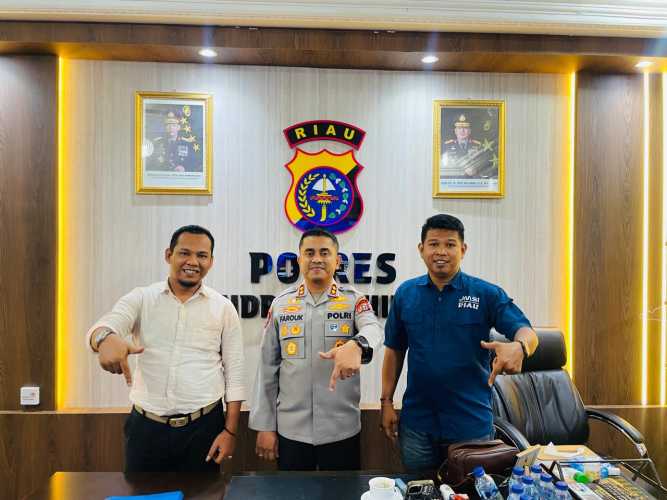 Kapolres Inhil Sambut Baik Program JMSI, Media Profesional Menuju Indonesia Emas