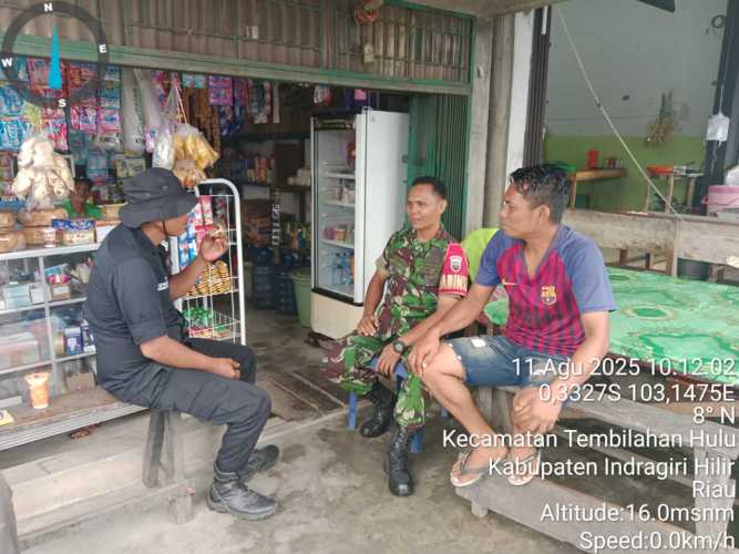 Babinsa Koramil 01/TBH Aktif Jalin Komunikasi Harmonis dengan Warga Binaan