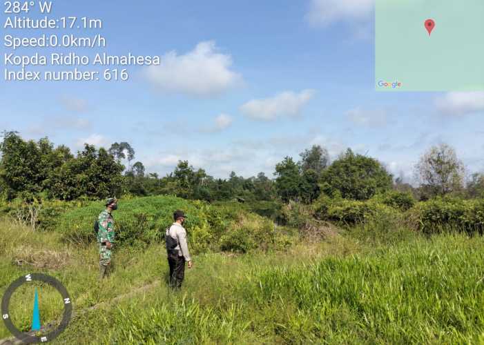 Babinsa Patroli di Kawasan Hutan Lindung