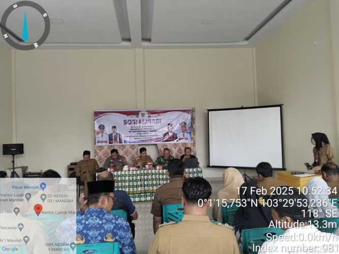 Danramil Mandah Hadiri Sosialisasi Program Ketahanan