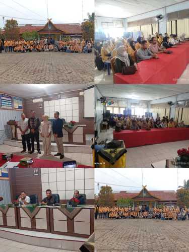 Sekdes Dodi Wakili Kades Arifin, S.Ag., Hadiri Penerimaan Mahasiswa KKN Tematik UNISI di Kecamatan Tembilahan Hulu