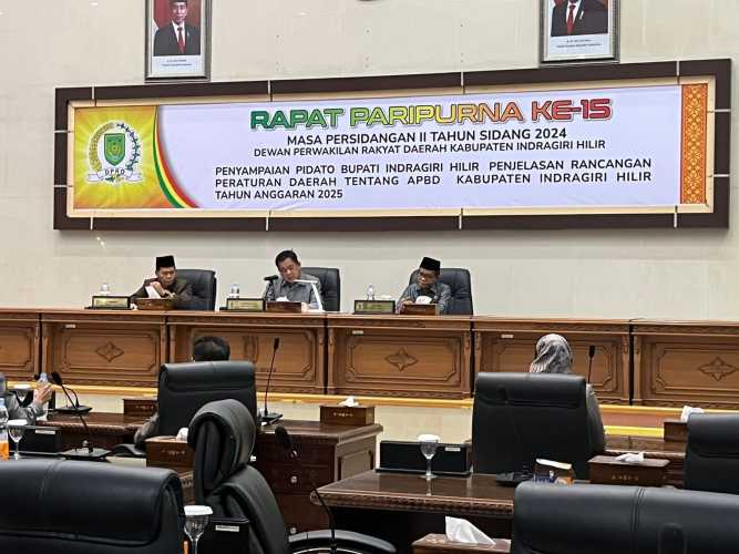 Rapat Paripurna DPRD Kabupaten Indragiri Hilir Ke-15