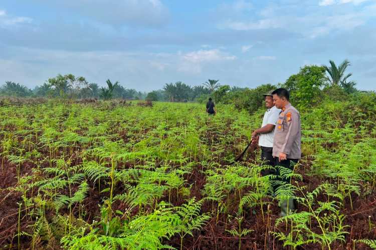 Polsek Mandah Koordinasi dengan Masyarakat Desa Bente Siapkan Lahan Penanaman Jagung untuk Dukung Swasembada Pangan