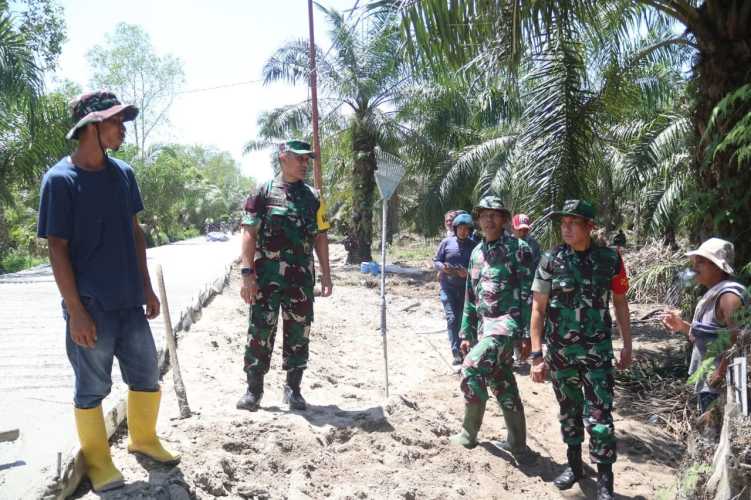 Alhamdulillah Jalan Rabat Beton TMMD ke 124 tahun 2025 Kodim 0208 Asahan Selesai