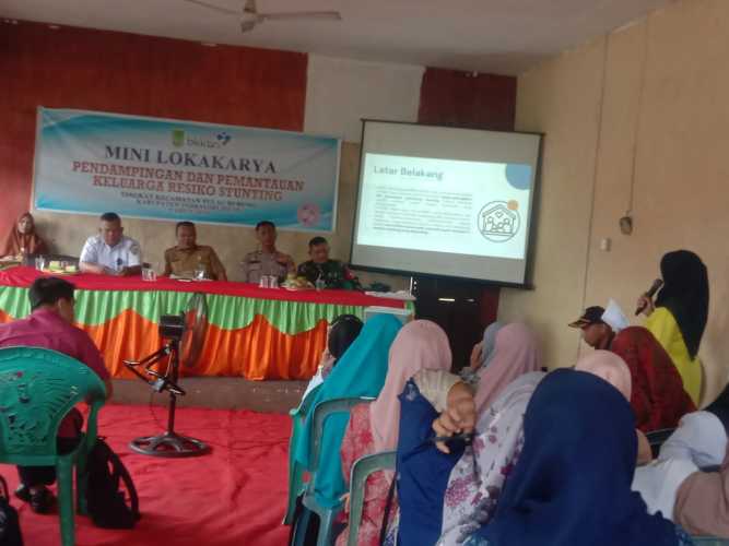 Koramil Pulau Burung Dukung Penanganan Stunting, Lakukan Evaluasi Bersama