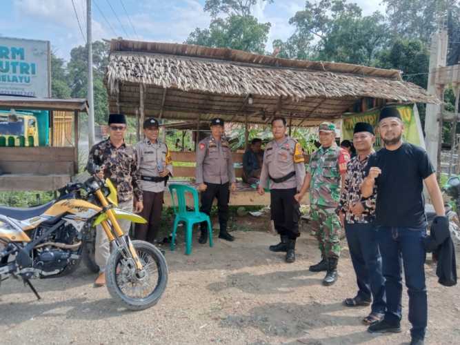 Polsek Kemuning Lakukan  Pengamanan Kampanye Tatap Muka Peserta Pemilu diwilayah Hukumnya.