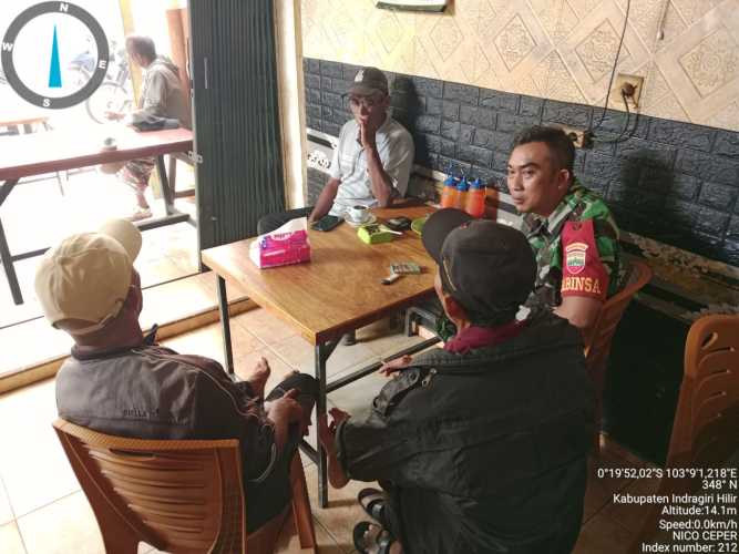 Kopda Nico Sambil Ngopi Pagi Mengajak Tomas Menjaga Cooling System