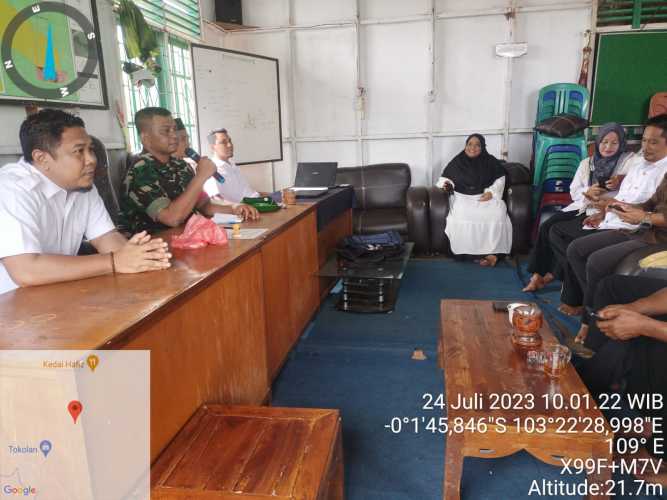 Babinsa Menghadiri Rapat Pembentukan Panitia Persiapan HUT Ke - 78 Republik Indonesia