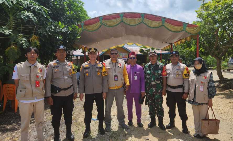 Kapolsek Kempas Pimpin Langsung Pengamanan Kampanye di Desa Bayas Jaya.