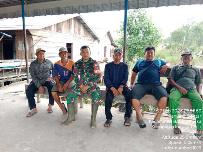 Babinsa Tanjung Siantar Jaga Kondusivitas di Bulan Ramadhan