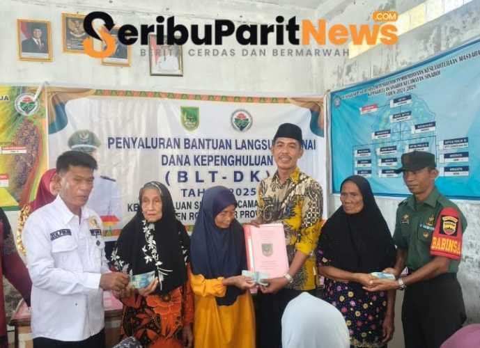 Bantuan Langsung Tunai (BLT) Untuk 30 KPM Telah Di Salurkan Kepenghuluan Sinaboi Besar