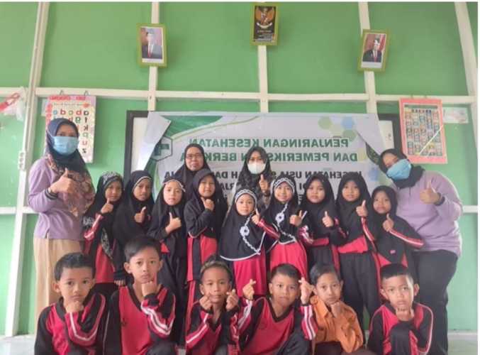 Melalui UPT Puskesmas Enok, Dinas Kesehatan Indragiri Hilir Laksanakan Pelayanan Kesehatan Ke Sekolah Dasar