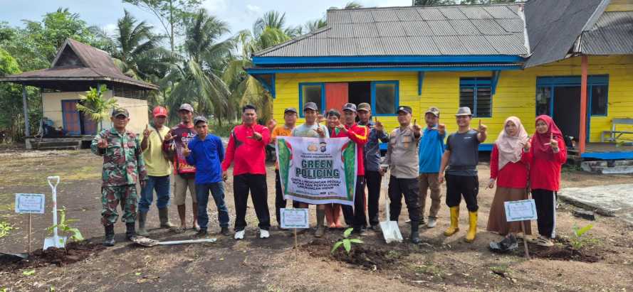Pemerintah Desa Wonosari Dukung Penuh Program Green Policing Kapolda Riau