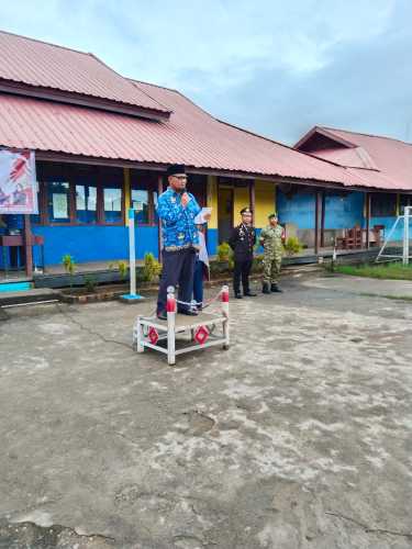Sertu Syafrijon Wakili Danramil 12/Btk Hadiri Upacara Hari Lahir Pancasila di SMPN 2 Batang Tuaka
