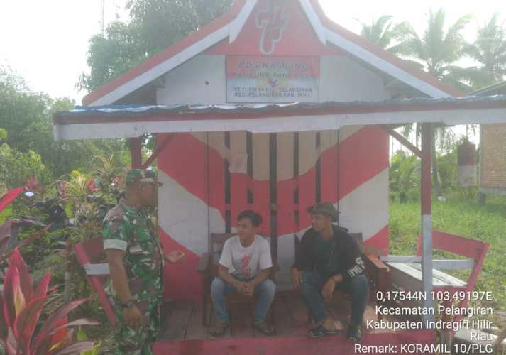 Di Kampung Pancasila Babinsa Memelihara Nilai Nilai Pancasila