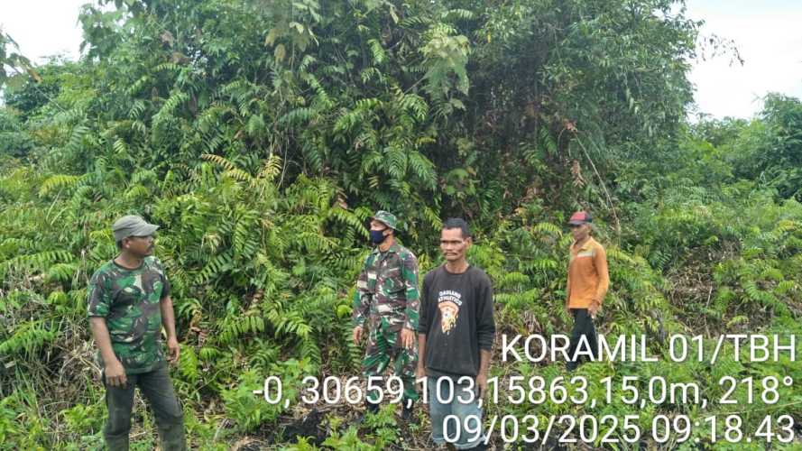 Sertu Jondri Terus Meningkatkan Clearing Sector Bebas Karhutla