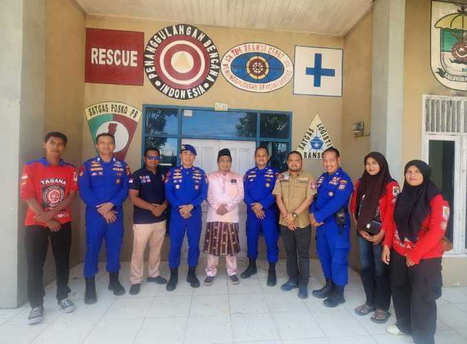 Kasat Polairud Polres Pelalawan Silaturahmi ke Kantor Tagana Pelalawan, Tingkatkan Sinergitas