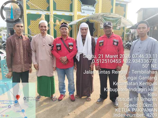 Semangat Kebersamaan, Pemuda Batak Bersatu Kempas Bantu Pengamanan Idul Fitri di Masjid Al-Hilal