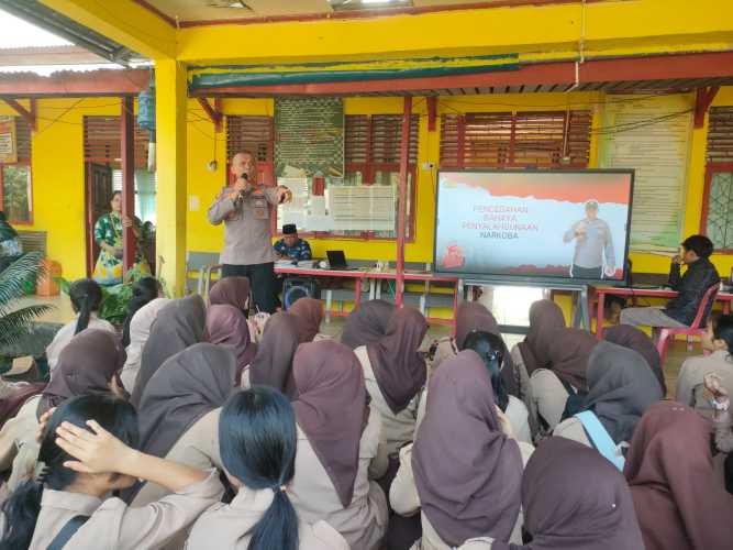 Kapolsek Pulau Burung Canangkan Sekolah Zona Bebas Narkoba