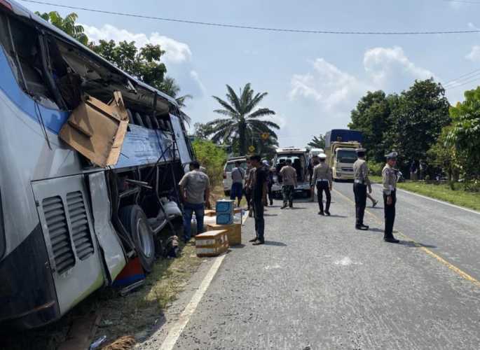 Identitas 4 Korban Tewas Kecelakaan Bus PMH di Pelalawan Teridentifikasi, Ini Daftarnya