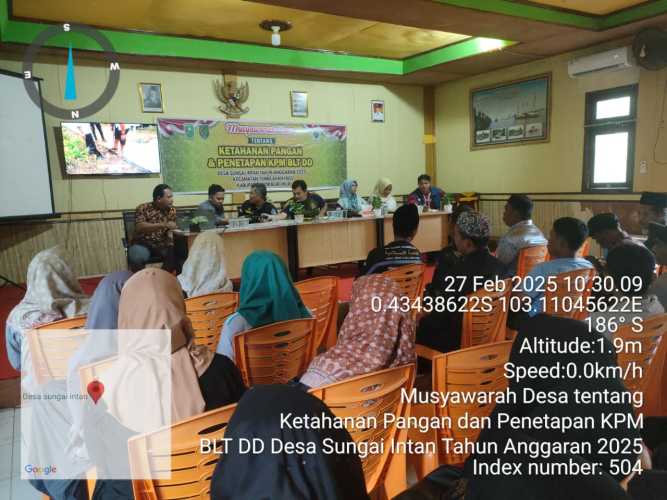 Sungai Intan Gelar Musyawarah Desa Ketahanan Pangan