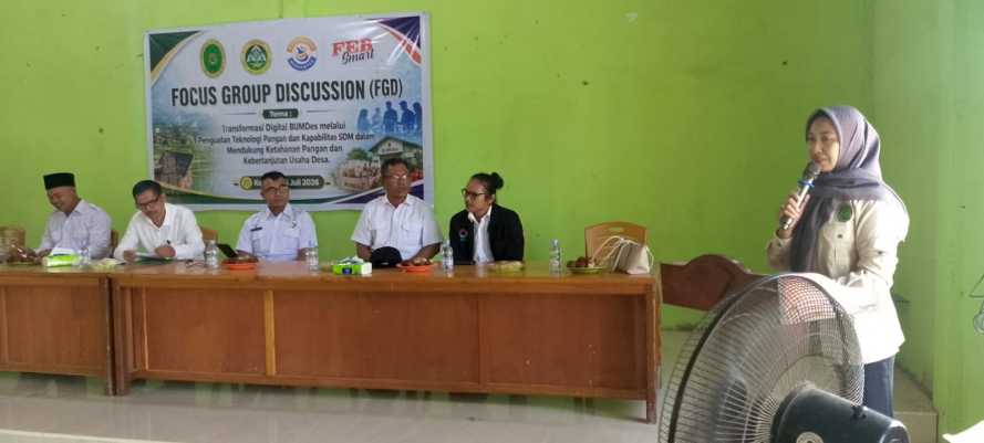 Dorong Ketahanan Pangan, Tim Peneliti FEB UNISI Gelar FGD Transformasi Digital BUMDes di Kempas Jaya