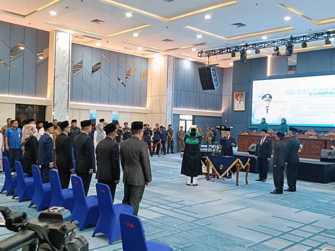 Pemko Pekanbaru Lantik Sekda Baru dan Enam Pejabat Eselon Lainnya