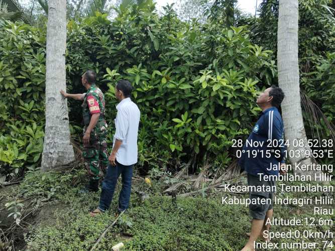 Sertu Suratno Gelar Patroli Gabungan di Titik Rawan Karhutlah