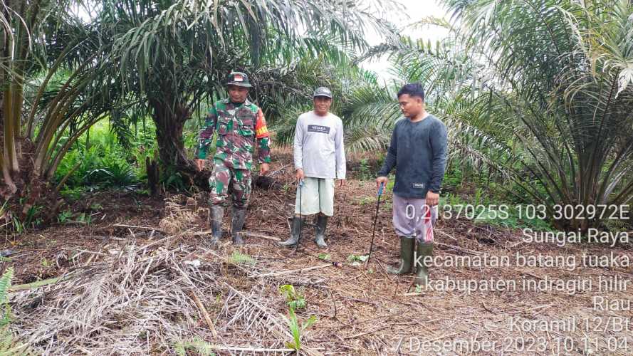 Babinsa Lakukan Patroli Desa Cegah Karhutlah